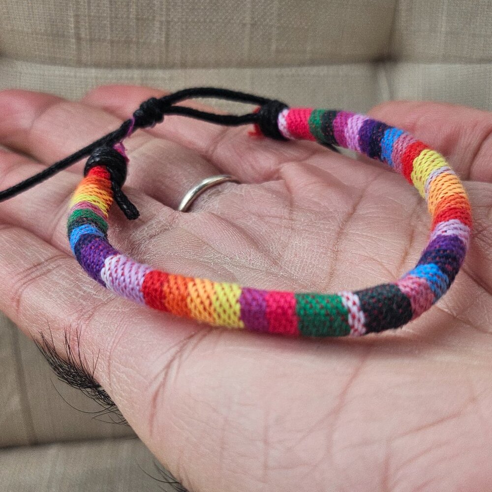 Handmade Braided String Ethnic Tribal Cords Woven Rope Bracelets Friendship